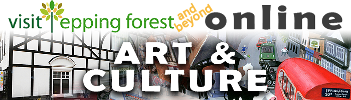 Poster with writing for Epping Forest online Arts & Culture